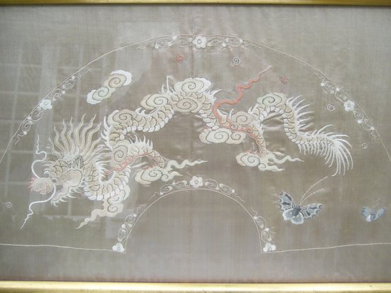Chinese framed embroidery late 19th century