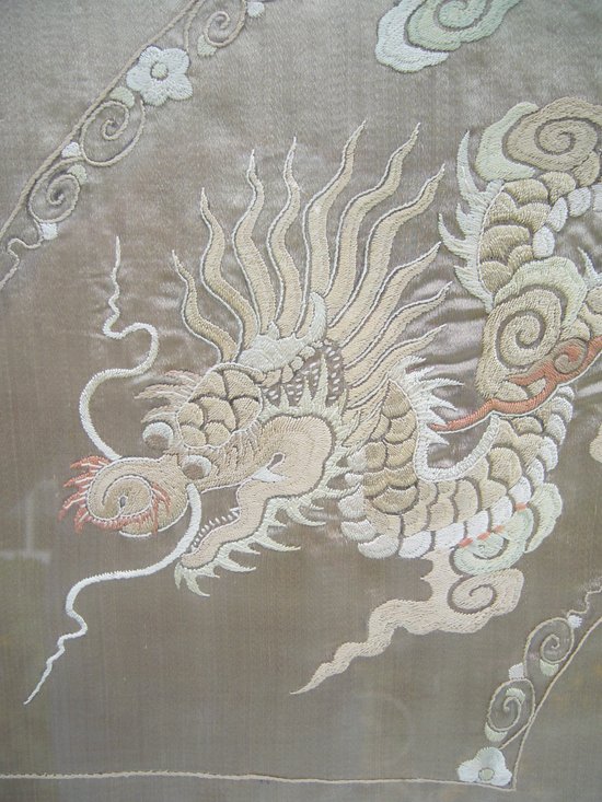 Chinese framed embroidery late 19th century
