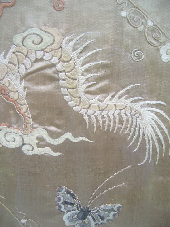 Chinese framed embroidery late 19th century