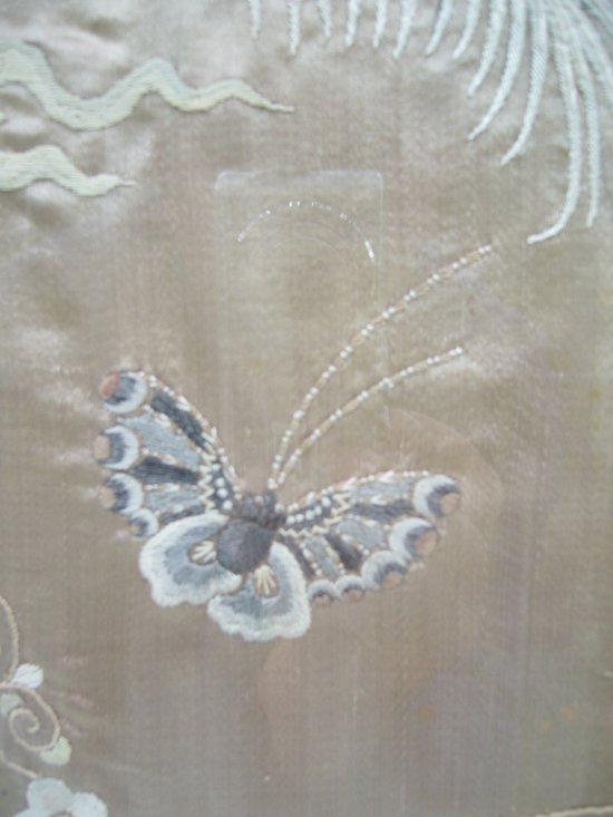 Chinese framed embroidery late 19th century