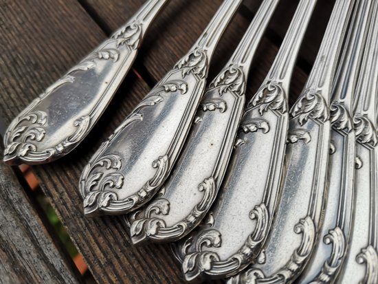 12 solid silver table cutlery neck brace Léon LAPAR & Fouquet Lapar (Tétard Successeur) late 19th century