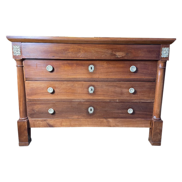 Empire Period Chest Of Drawers In Plum