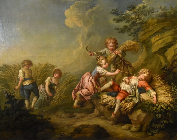 Étienne Jeaurat (Vermenton 1699 – Versailles 1789), Gioco di fanciulli come allegoria dell'estate