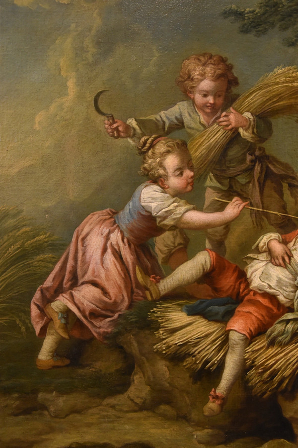 Étienne Jeaurat (Vermenton 1699 – Versailles 1789), Gioco di fanciulli come allegoria dell'estate