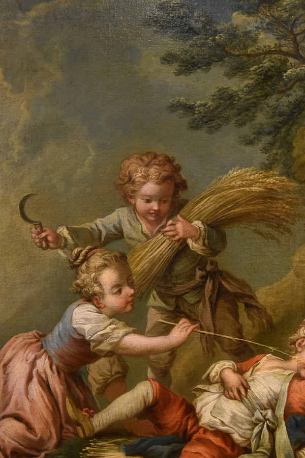 Étienne Jeaurat (Vermenton 1699 – Versailles 1789), Gioco di fanciulli come allegoria dell'estate