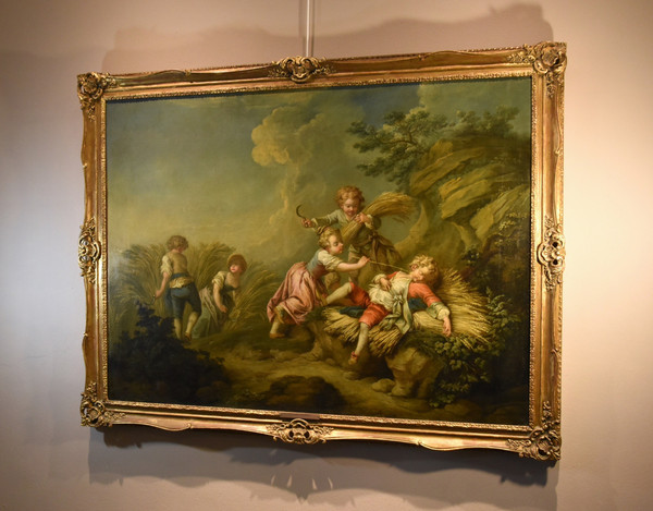 Étienne Jeaurat (Vermenton 1699 – Versailles 1789), Gioco di fanciulli come allegoria dell'estate