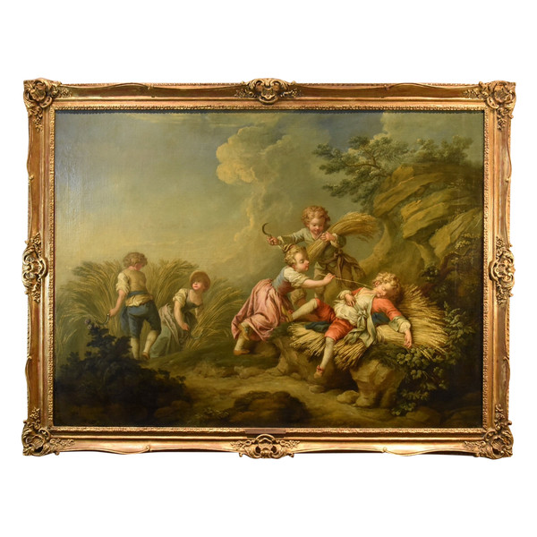 Étienne Jeaurat (Vermenton 1699 – Versailles 1789), Gioco di fanciulli come allegoria dell'estate