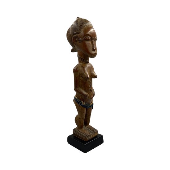 STATUETTE ANTHROPOMORPHE Culture Baoulé, Côte d'Ivoire Première moitié du XXème siècle 