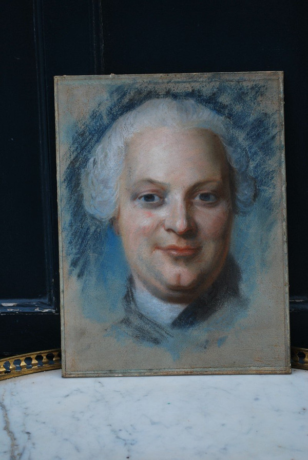 Portrait of Charles Jacques Collin 18th century after Quentin La Tour