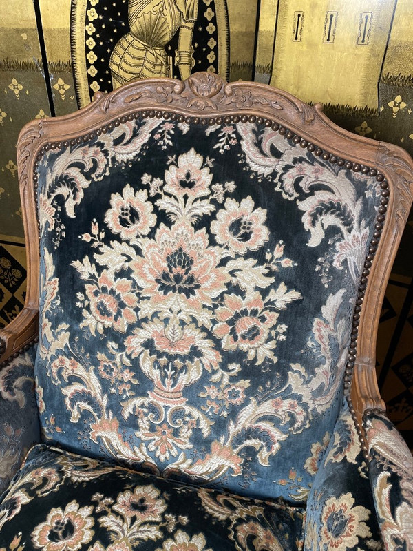 Paire De Bergères De Style Louis XV
