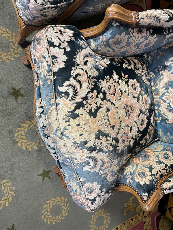 Paire De Bergères De Style Louis XV