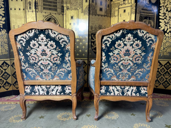 Paire De Bergères De Style Louis XV