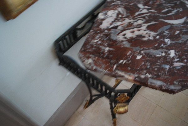 Console d'Applique Ou table de Milieu Fer Forgé Style Louis XVI