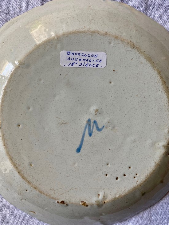 Lot of three 18th century earthenware plates