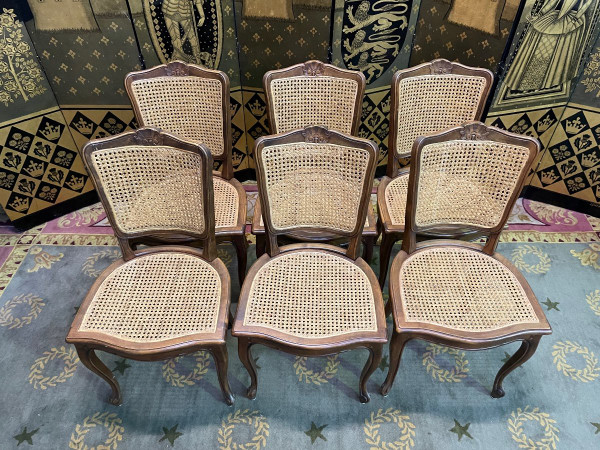 Suite Of 6 Louis XV Style Cane Chairs