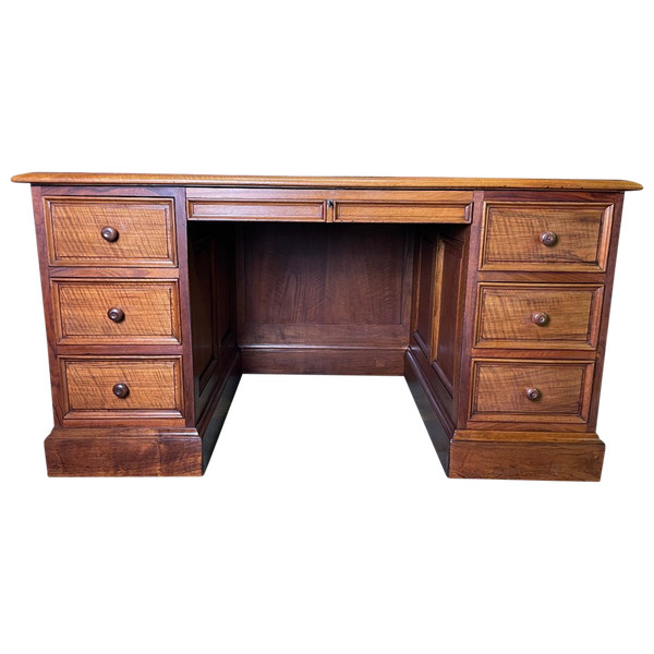 Bureau De Ministre à Caissons En Noyer