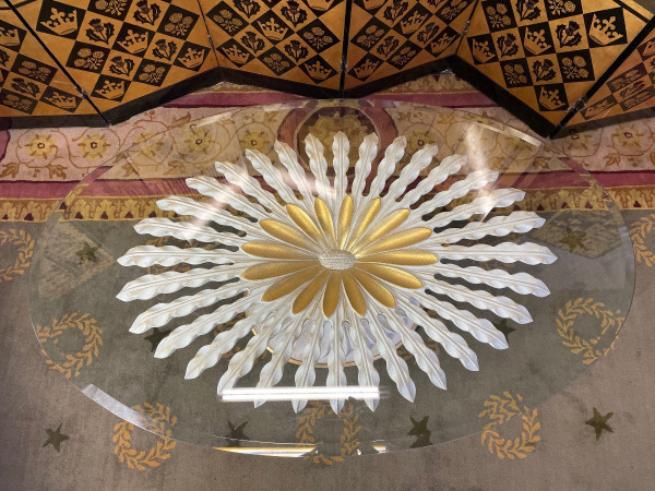 Table Basse Palmier Et Plateau Verre