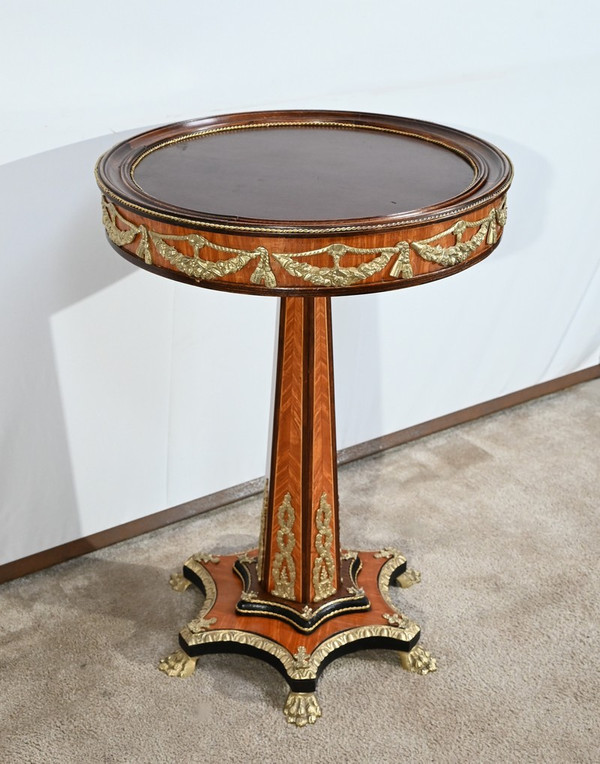 Guéridon en Bois Précieux, style Restauration, époque Napoléon III – Milieu XIXe