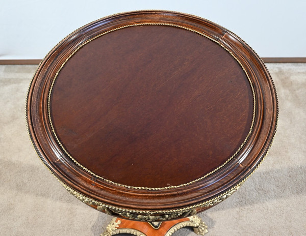 Guéridon en Bois Précieux, style Restauration, époque Napoléon III – Milieu XIXe