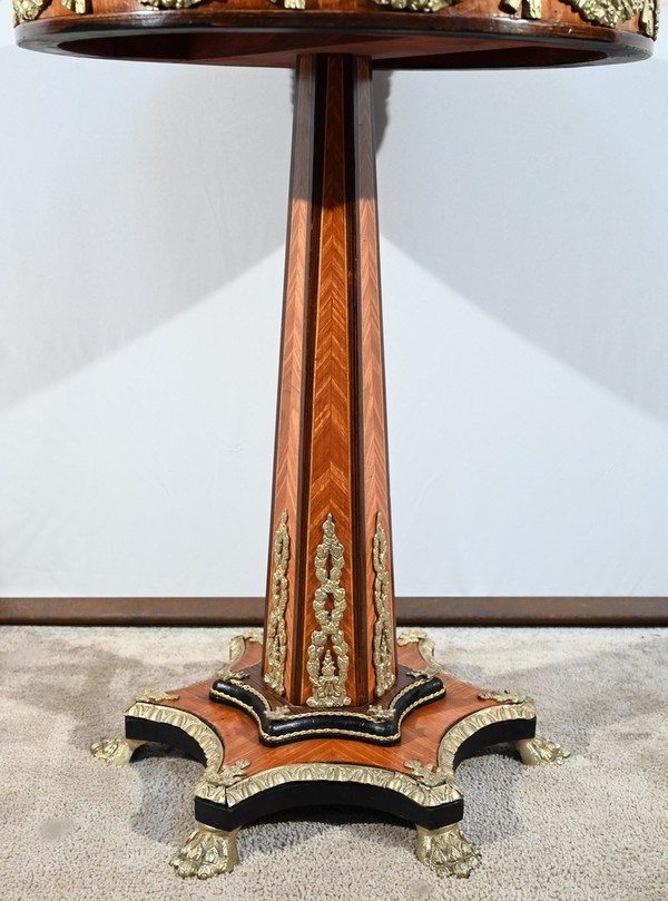 Guéridon en Bois Précieux, style Restauration, époque Napoléon III – Milieu XIXe