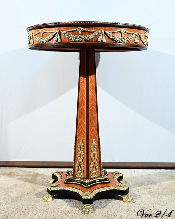 Guéridon en Bois Précieux, style Restauration, époque Napoléon III – Milieu XIXe