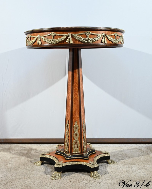Guéridon en Bois Précieux, style Restauration, époque Napoléon III – Milieu XIXe