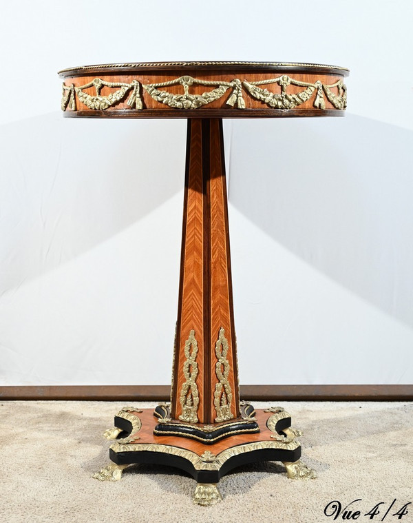 Guéridon en Bois Précieux, style Restauration, époque Napoléon III – Milieu XIXe