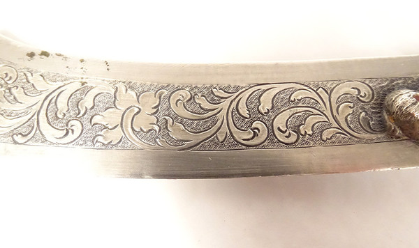 Coltello da carta in argento straniero Testa di felino Chimere in smalto turchese XIX secolo
