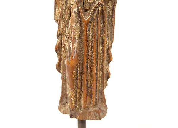 Small Sculpture Virgin and Child Carved Boxwood 17th Century