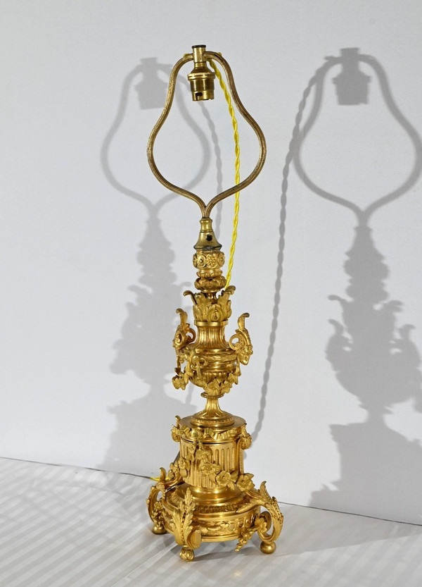 Lampe en Bronze Doré, époque Napoléon III – Milieu XIXe