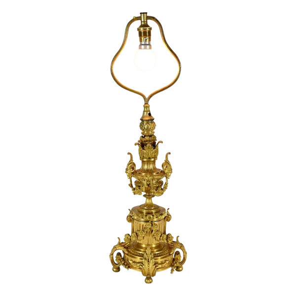 Lampe en Bronze Doré, époque Napoléon III – Milieu XIXe
