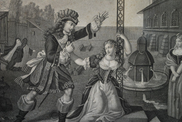 Mademoiselle De La Vallière, Suite Of 4 Engravings