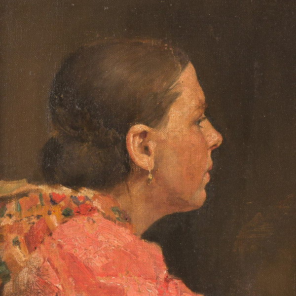 Demetrio COSOLA (1851 - 1895) Porträt einer Frau Öl auf Leinwand