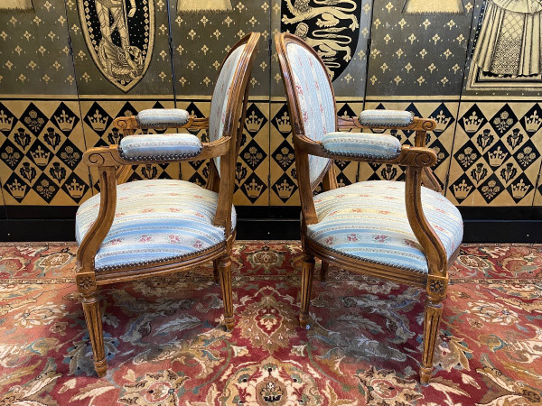 Paire De Fauteuils De Style Louis XVI