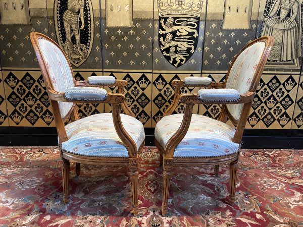 Paire De Fauteuils De Style Louis XVI
