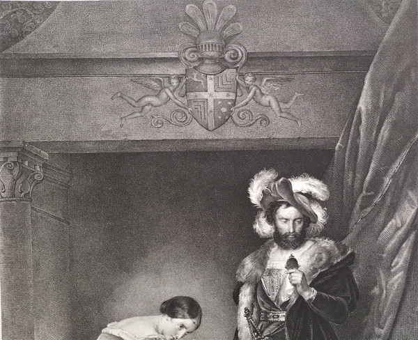  Lithograph Françoise De Foix After Fragonard 19th C Old Print