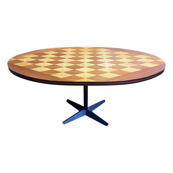 Low Table And Raised Dining Table Central Leg 1970
