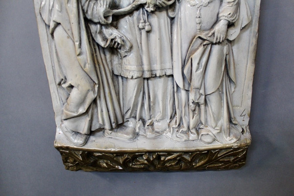 Bas Relief Terracotta Religious Scene