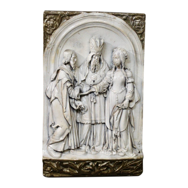 Bas Relief Terracotta Religious Scene