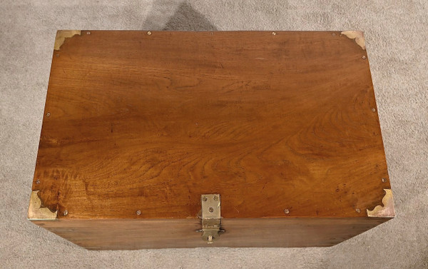 Grande baule da viaggio in teak - Fine XIX secolo