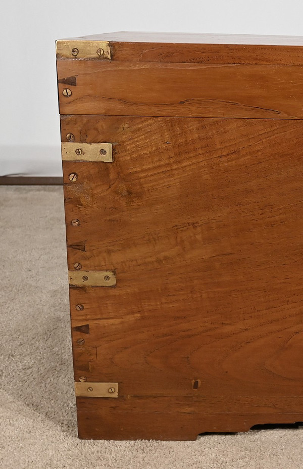 Grande baule da viaggio in teak - Fine XIX secolo