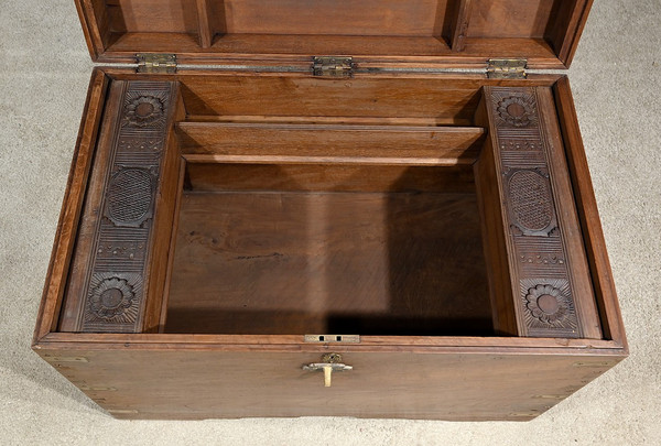 Grande baule da viaggio in teak - Fine XIX secolo