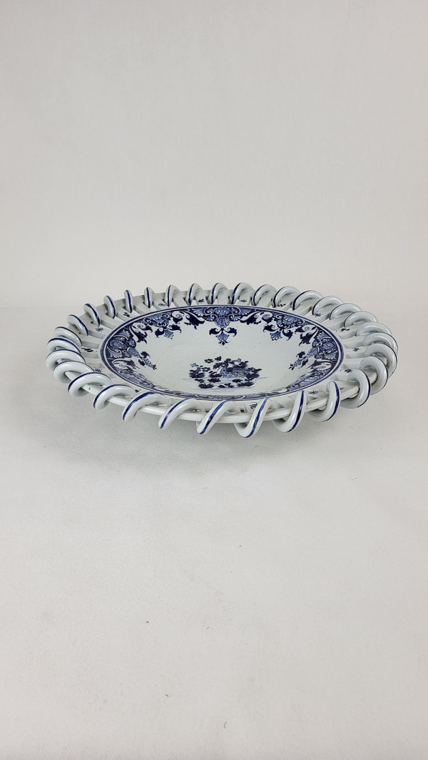 Malicorne earthenware bowl - signed Emile Tessier (1887-1971)