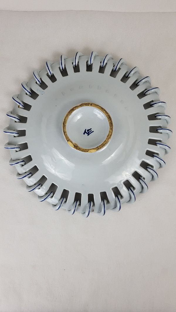Malicorne earthenware bowl - signed Emile Tessier (1887-1971)