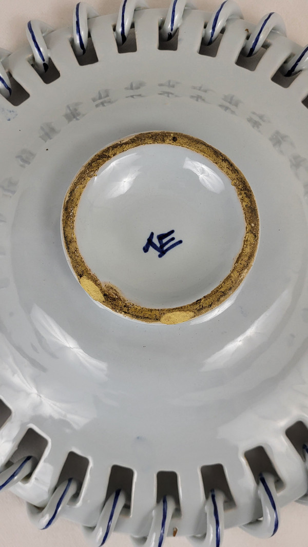 Malicorne earthenware bowl - signed Emile Tessier (1887-1971)