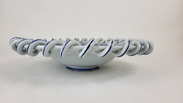 Malicorne earthenware bowl - signed Emile Tessier (1887-1971)