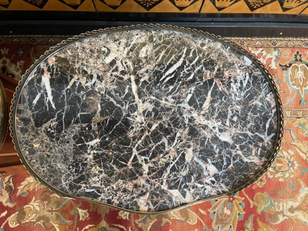 Paire De Tables De Chevets en marqueterie De Style Louis XV