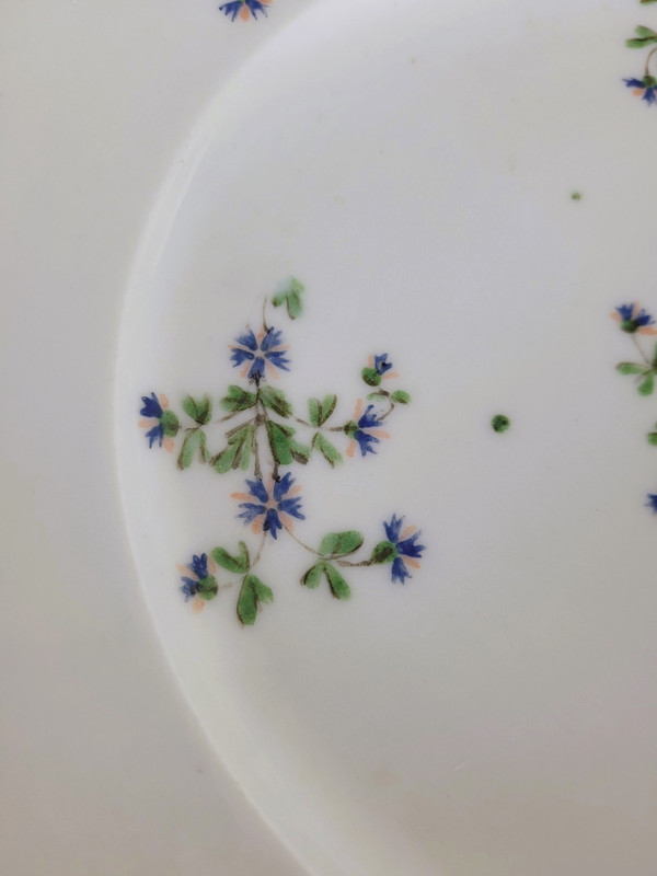 12 Assiettes Modèle  Aux Barbeaux, Nast à Paris, XVIIIème Siècle