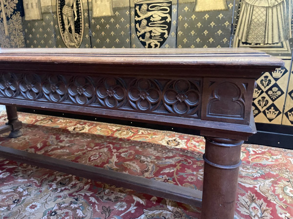 Louis XIII Gothic Style Walnut Dining Table