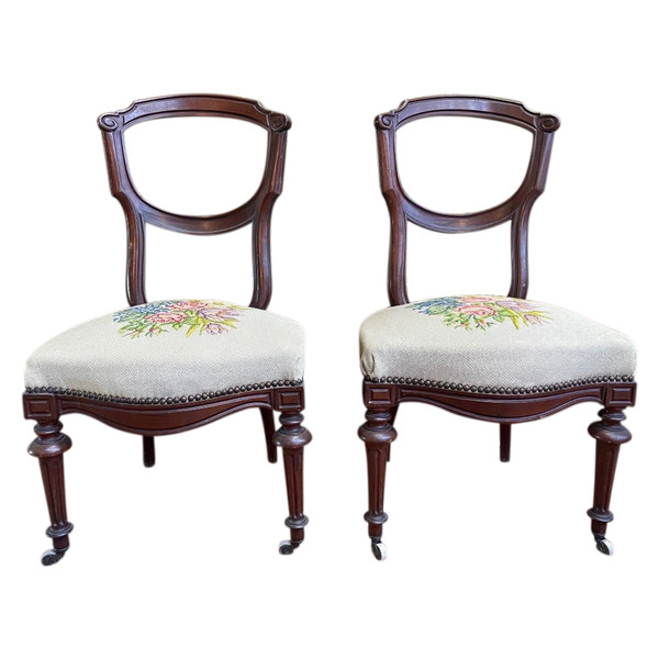 Pair Of Napoleon III Chairs